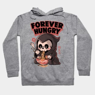 Forever Hungry - Funny Cool Skull Death Lamen Food Gift Hoodie